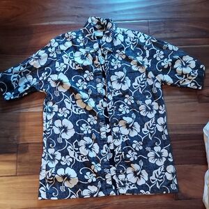 Tropical Floral Men's Button Down Shirt